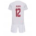 Billige Danmark Kasper Dolberg #12 Bortetrøye Barn VM 2022 Kortermet (+ korte bukser)